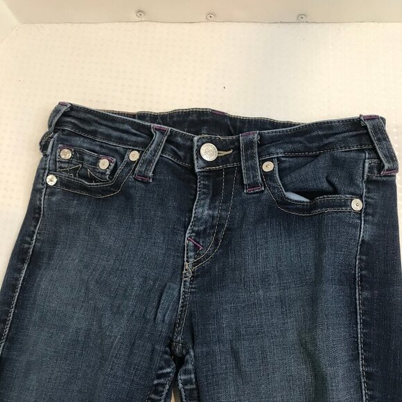 TRUE RELIGION WOMENS SUPER SKINNY JEANS SIZE 28 - Picture 2 of 8